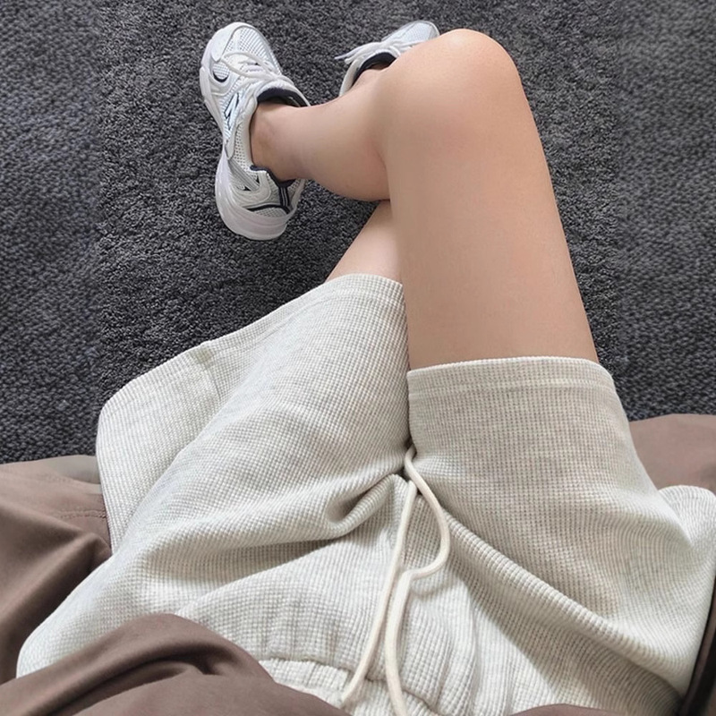 Good Quality Waffle Women's New Fashion Versatile High Street Casual Hot Pants Sports Pants Shorts