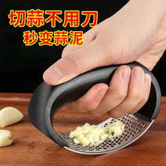 Stainless Steel 304 Garlic Press, Garlic Mashing Tool, Home Garlic Press, Ring-Shaped Garlic Press, Kitchen Gadget