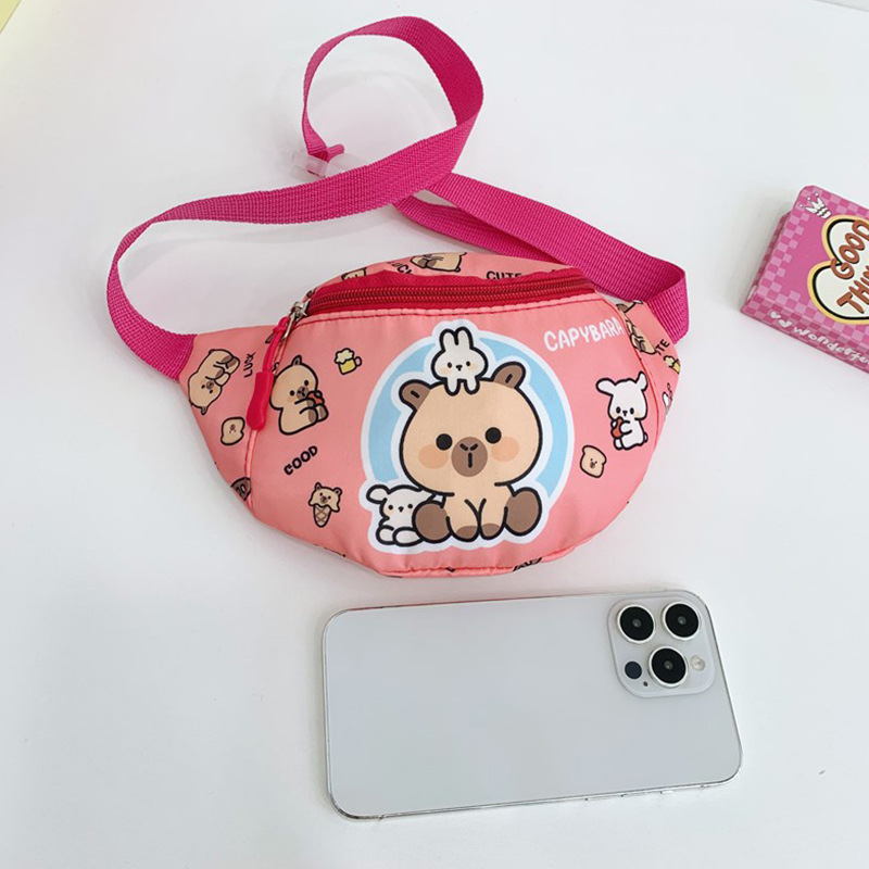 Bagos lindos para niñas, nuevos caritas de dibujos animados para niños, bolsos de pecho, bolsos de cambio para niños