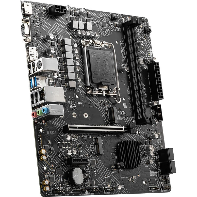 Материнская плата для ПК Intel MSI Pro H610M-G DDR4, совместима с процессорами 12/13‑го поколения