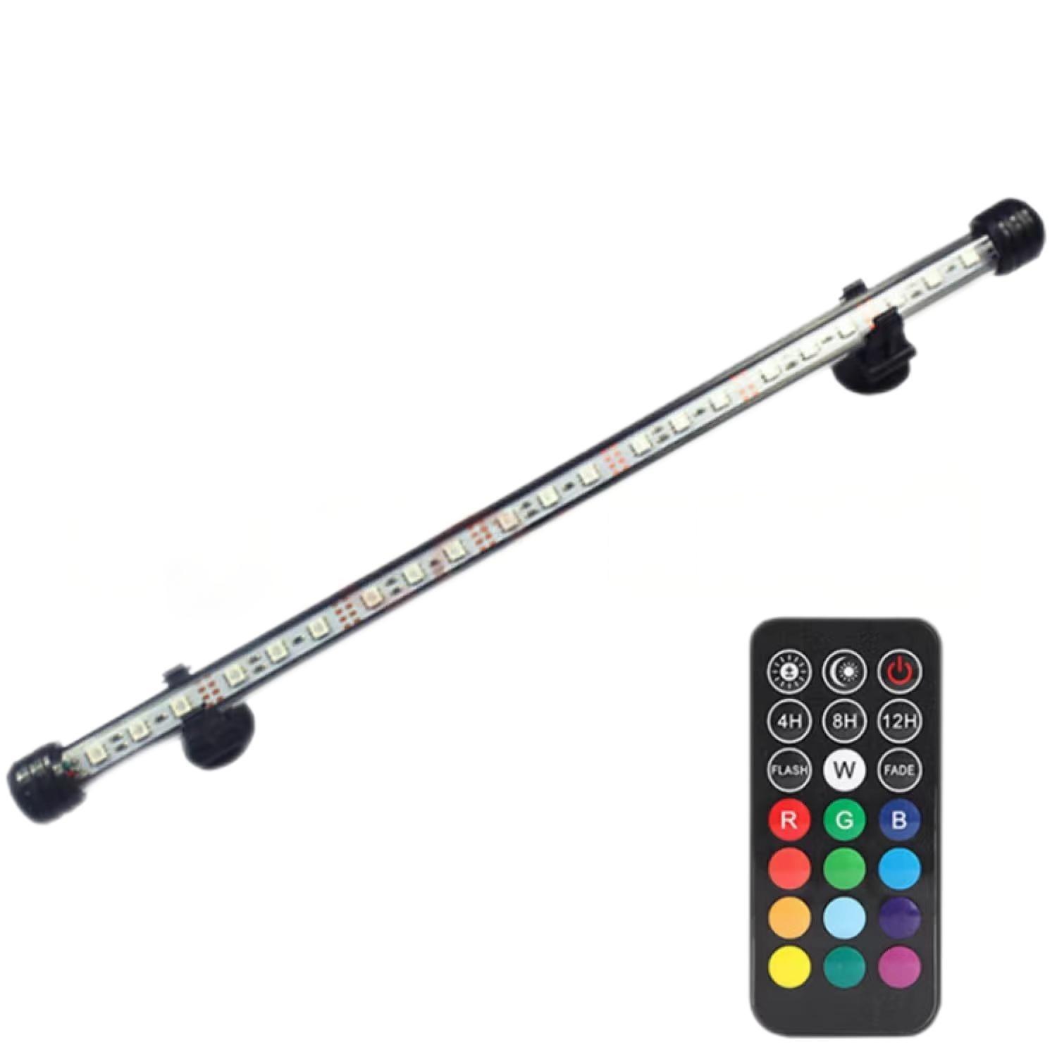 Cross-Border Best-Selling Aquarium Lighting Acrylic Rgb 3W Remote Control Timer Fish Tank Light Aquarium