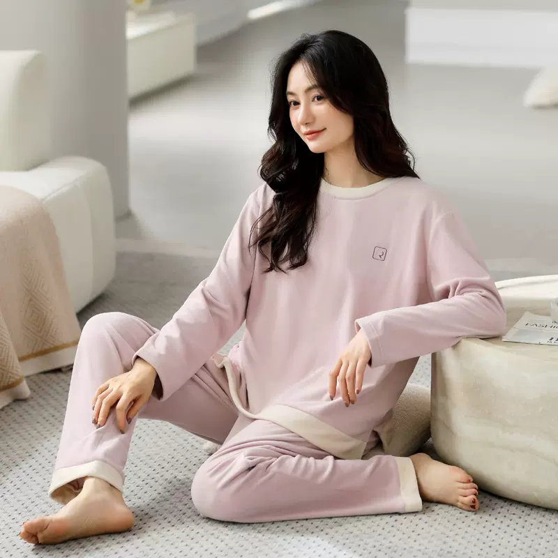 【抗静电海岛绒】睡衣女秋冬保暖套头甜美可爱女式宽松大码家居服