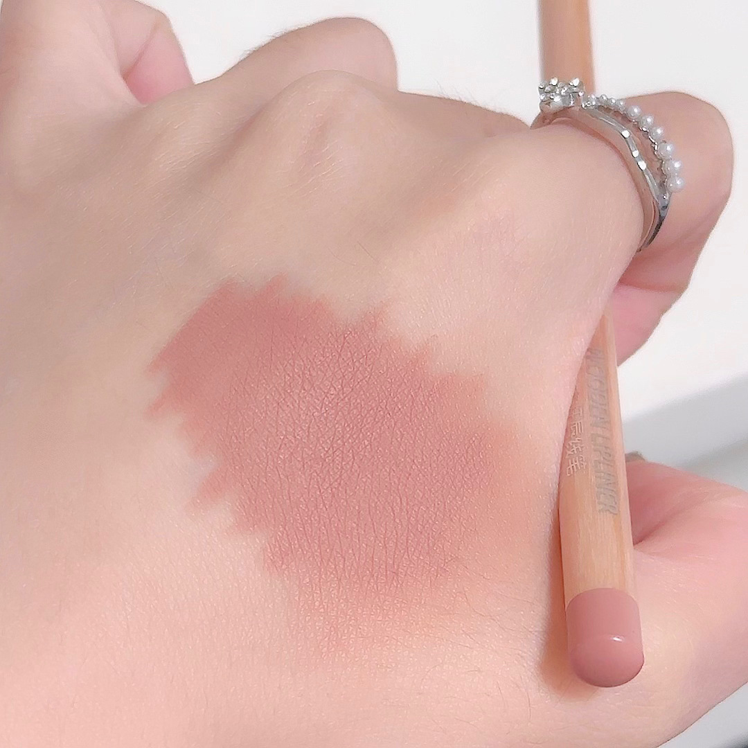 SWEET MINT Wooden Lip liner Pen Matte waterproof nude color for women's lip modification, outlining a natural and chubby lip shape undefined