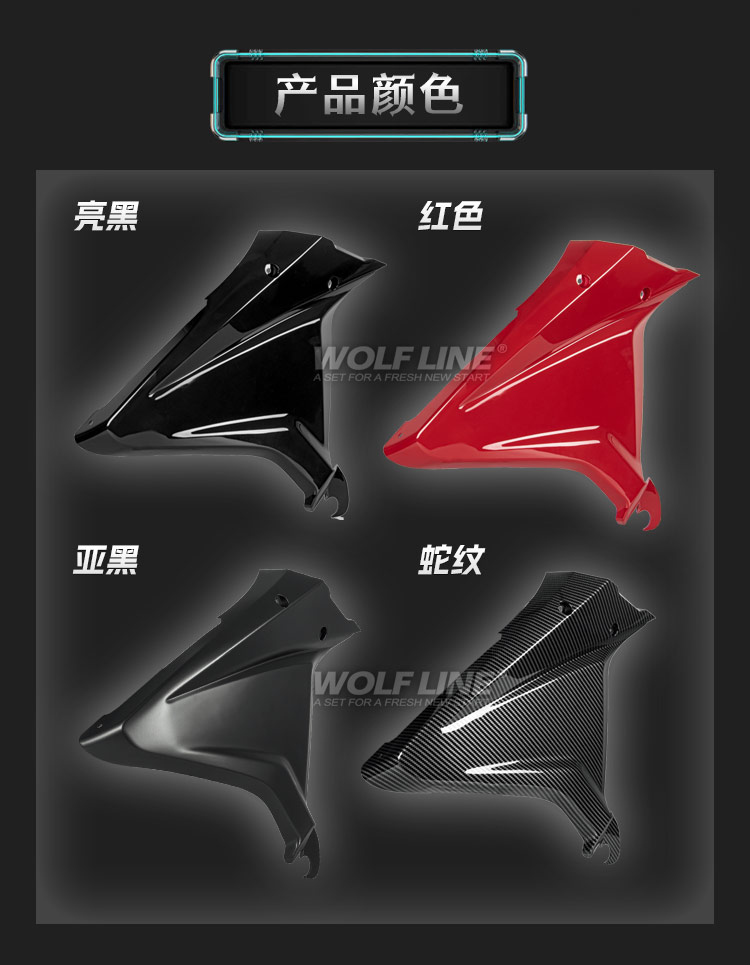 Suitable for Honda 19-23 model CB650R modified body side fairing, wind deflector, air intake cover, wind blade, side wind wing