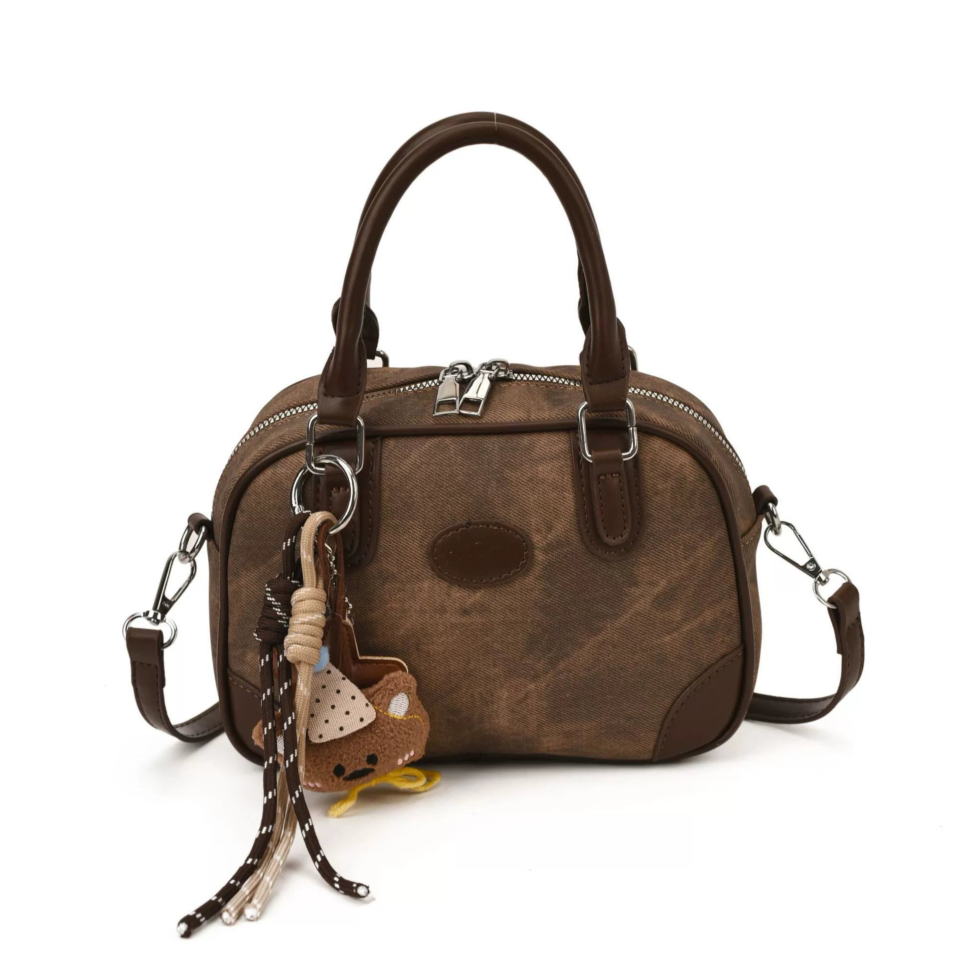 Demi-season retro handheld shoulder bag