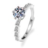 Fashionable trend wedding ring, silver 925 sample, wholesale