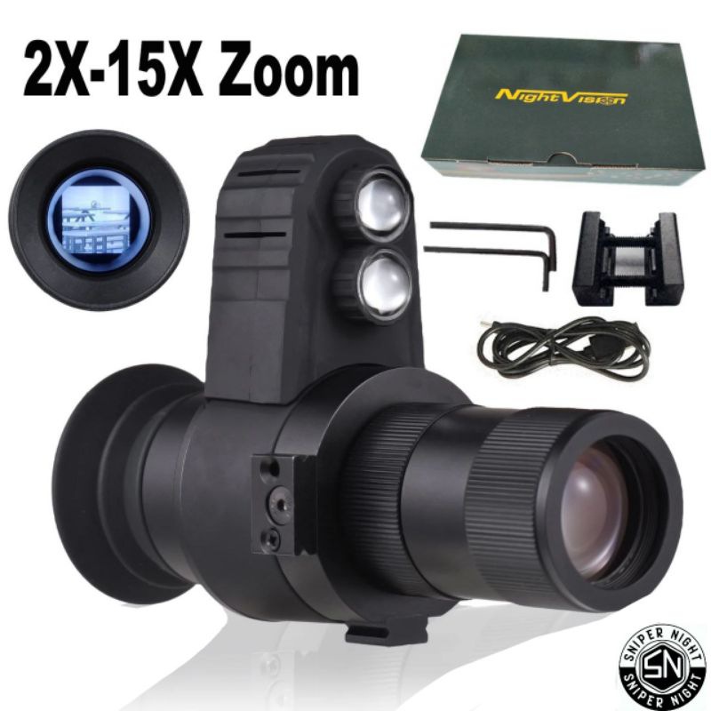 Night Vision Infrared Hunting Scope With Hd Zoom Focus Telescope_voghion.com