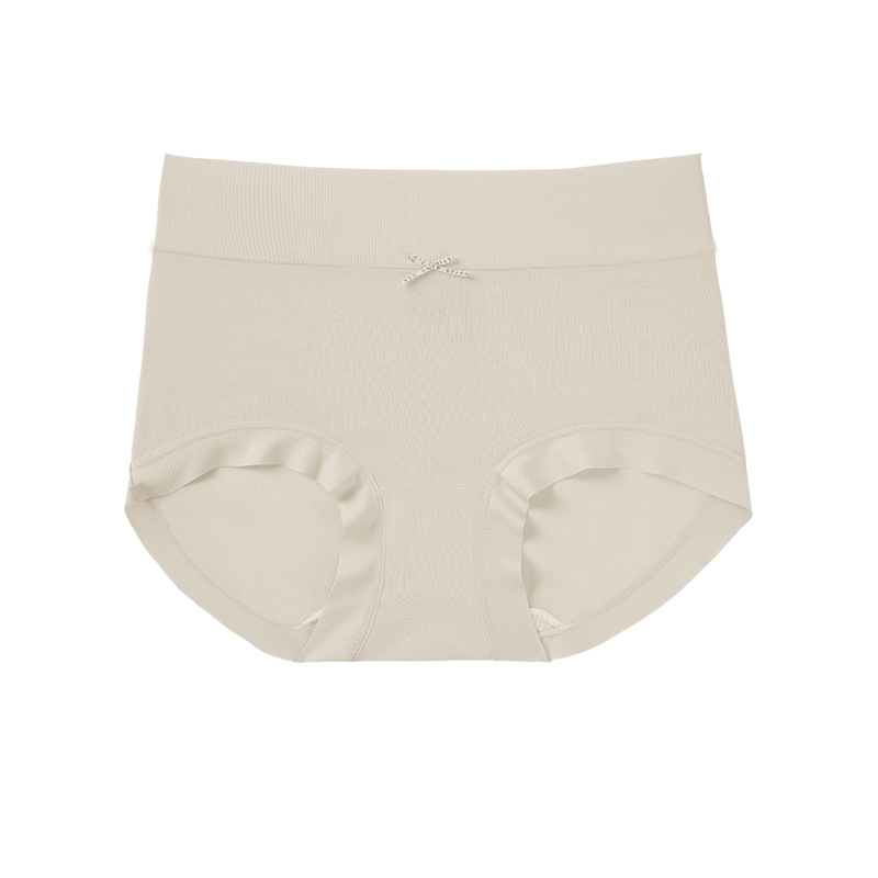 50 ropa interior modal de seda de morera de cintura alta 7A antibacteriana ropa interior modal de cintura alta para mujer ropa interior de talla grande refrescante