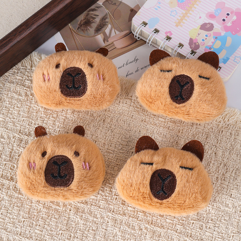 Cute Capybara Plush Brooch DIY Clothing Accessories Shoe and Hat Accessories Cartoon Little Capybara Brooch Cute Capybara Plush Brooch DIY Clothing Accessories Shoe and Hat Accessories Cartoon Little Capybara Brooch