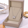 Elite fashionable necklace stainless steel, chain for key bag , European style, simple and elegant design, does not fade, wholesale