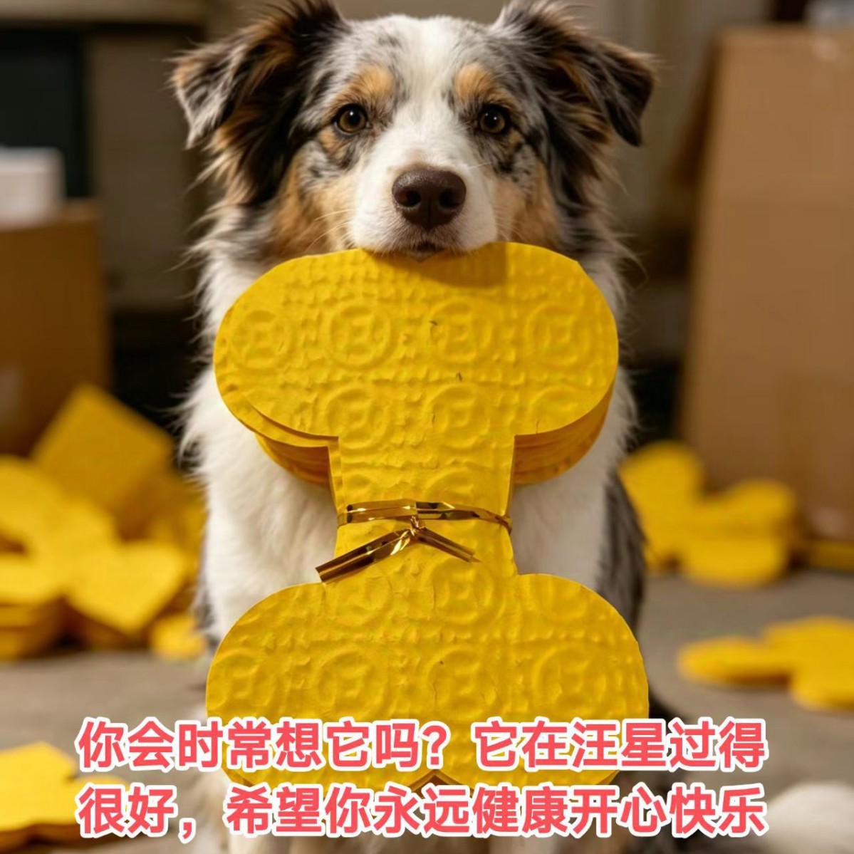 手工宠物祭祀殡葬用品黄纸猫狗汪汪币喵喵币骨头币鱼币一件代发