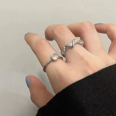 Minimalist Adjustable Index Finger Ring for Women, INS Cool Style, Unique and Versatile Metal Ring, Fashion and Personality