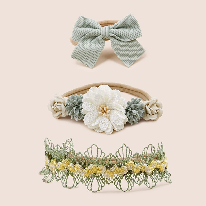 Новый европейский и американский дикий детский ремешок для волос креативное моделирование цветов эластичные ремешки для волос оптовая комбинация аксессуаров для волос