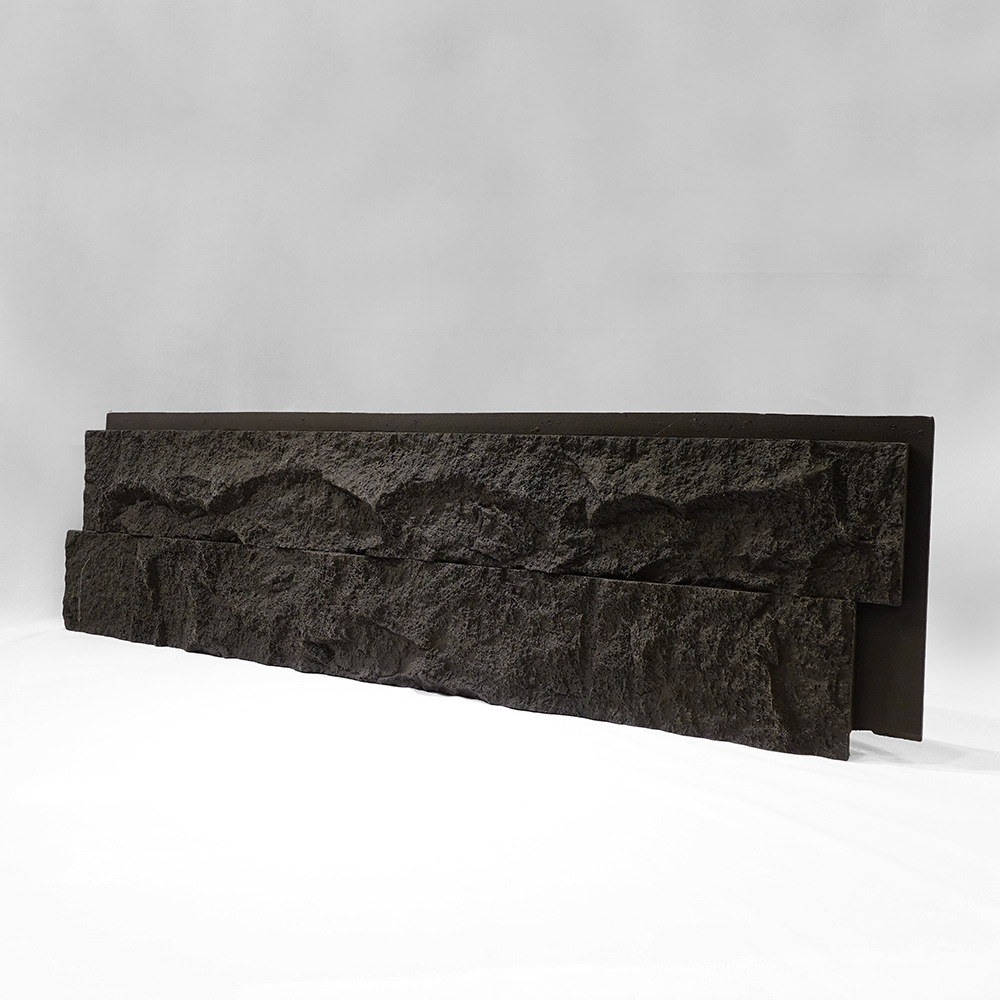 PU piedra de agua pequeña roca ladrillo cultural ligero hotel tablero de fondo pared pared pared exterior piedra larga patio muro cortina de agua piedra