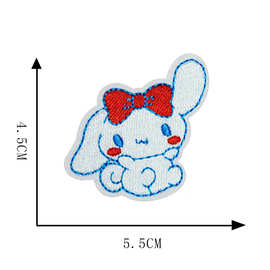 2024新款星黛露牛奶妹蜡笔小新创意电脑刺绣布贴可爱DIY补丁自粘