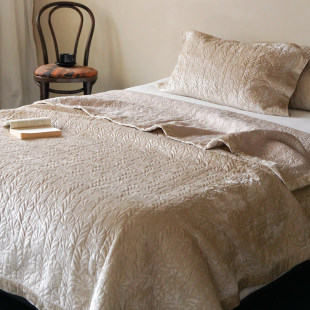 Nordic Entry Luxury One Side Gilt Velvet One Side Tencel Bed Cover Three-Piece Set Cotton Quilted Thickened Bed Sheet Tatami