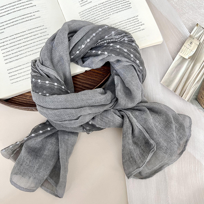 Bufandas de invierno de alta calidad nicho de diseño de algodón y lino cuello turístico bufandas bufandas al por mayor