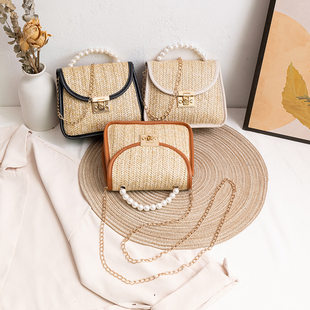 (Cross-border trading), woven small bag on chain, chain bag