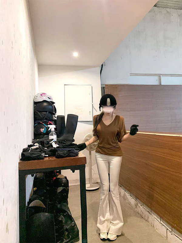 Chill巧儿【逆天比例】韩系百搭收腹提臀显瘦丰胯微喇牛仔裤长裤|undefined