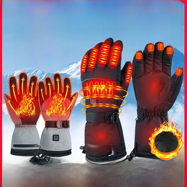 Winter Smart Charging Heating Gloves for Outdoor Skiing and Cycling with Touch Screen Electric Heating to Prevent Cold and Heattech Electric Motorcycle