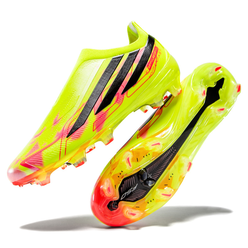 Tenis de Fútbol FG sin Agujetas F50 de TPU Ligero para Césped