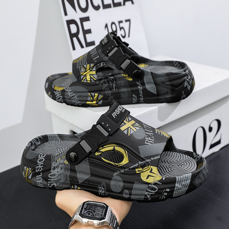 Deze herenslippers voor de lente en zomer zijn van topkwaliteit, kunnen buiten gedragen worden, zijn antislip en geurwerend, en geschikt voor zowel binnen- als buitengebruik._voghion.com