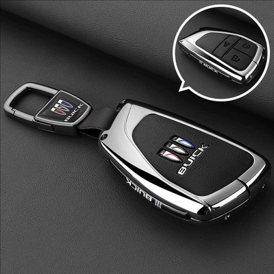 New Regal Buick Envision – Static Rod/Key Bag - smart-3-button-black-leather-car-logo-buckle