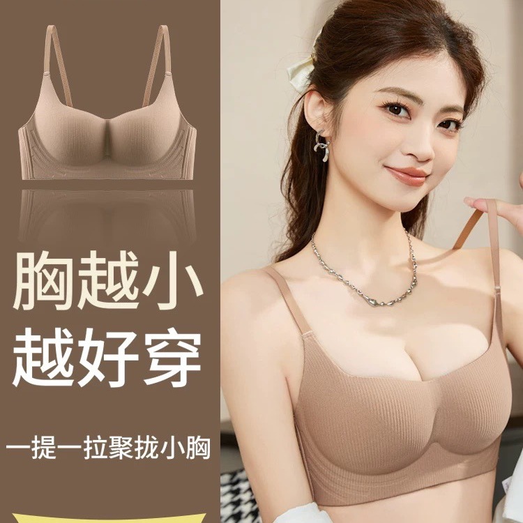 Venta directa de fábrica comercio electrónico transfronterizo Sudeste de Asia Vietnam Tailandia damas sin costuras sujetador de recogida lateral cómodo