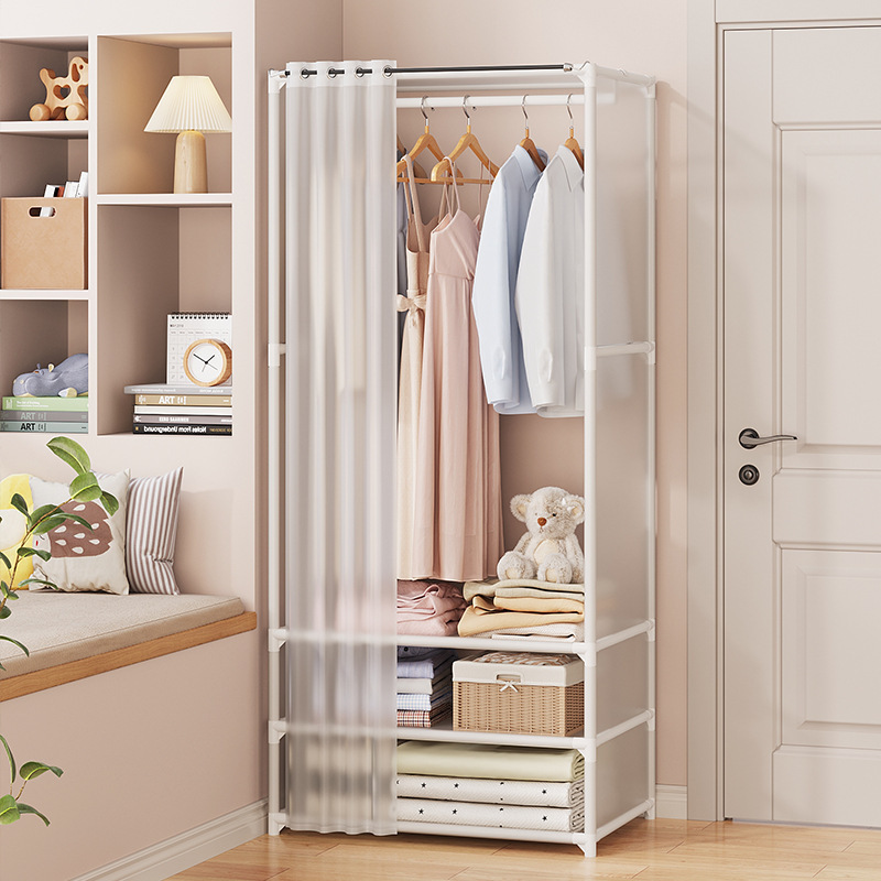 Installable Simple Wardrobe Dormitory Assembly Layered Wardrobe Single Small Rental Room Wardrobe Wardrobe Layered Storage Installable Simple Wardrobe Dormitory Assembly Layered Wardrobe Single Small Rental Room Wardrobe Wardrobe Layered Storage