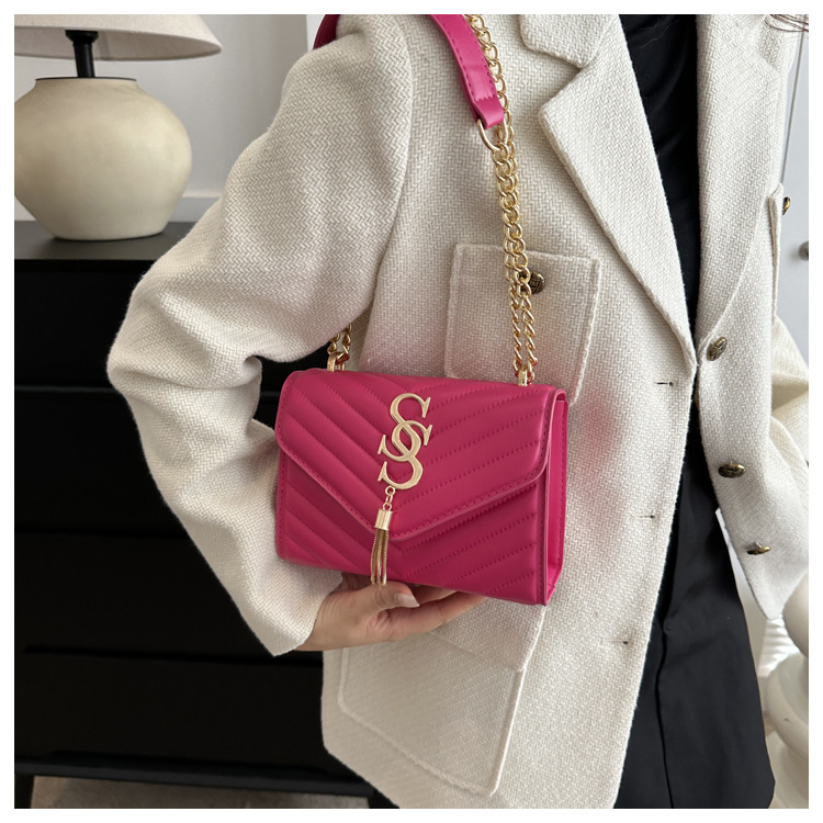 Damen Handtasche Im Western Stil Mit Kette Und Umhängefunktion_voghion.com