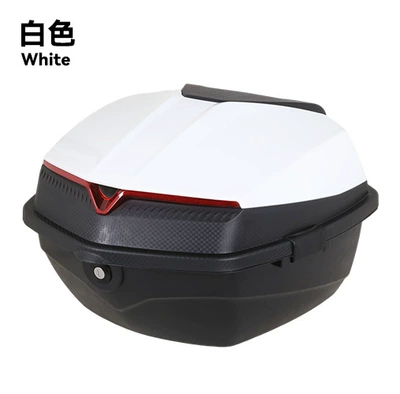 Electric car tail box Vehicle Trunk for Electric Scooters - white-tail-box-free-installation-accessories