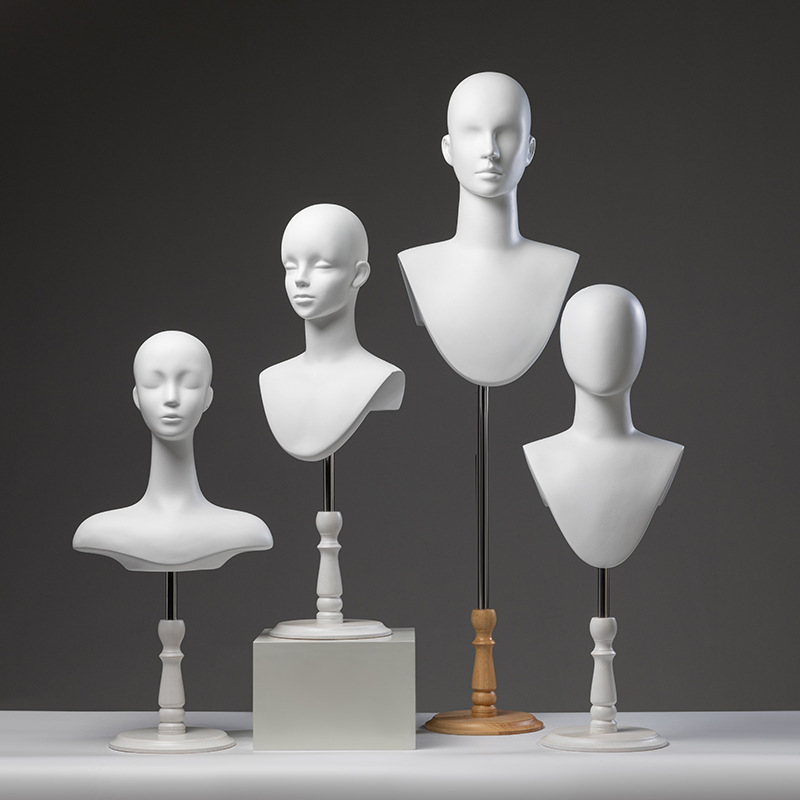 假发展示头模支架风向标帽子男士短发美发人台模特女cos毛娘专用|undefined