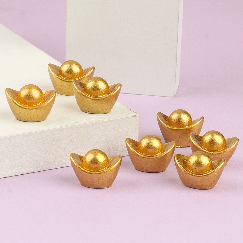 Трехмерный искусственный маленький слиток, аксессуары из смолы, кремовый клей, украшения «сделай сам», кулон, чехол для мобильного телефона, магнит на холодильник, материал для головного убора