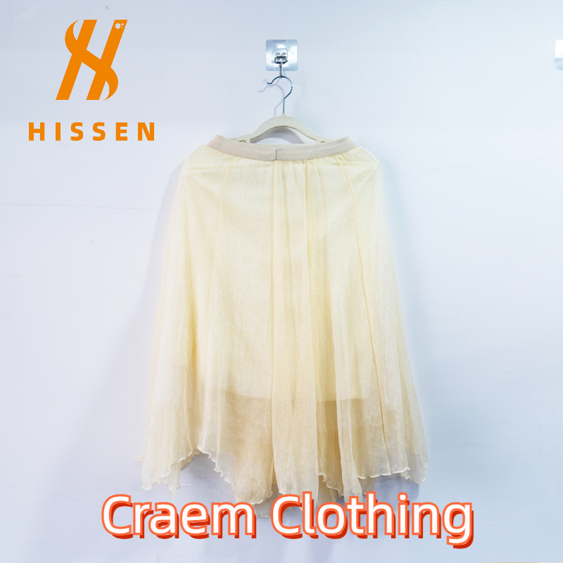 二手衣服贸易出口欧洲topusedressd法式复古碎花半身裙高腰A字裙