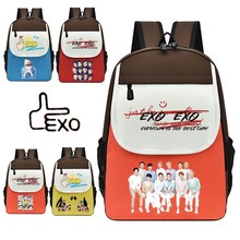 时尚背包韩星EXO书包学生双肩包儿童书包大容量校园书包