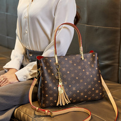2024新款包包女老花手提斜挎女包托特包女士手提包媽媽包大包