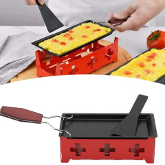 Cheese Roasting Oven Butter Cheese Cheese Grilling Pan Mini Non-stick Baking Pan with Candle Holder Set BBQ Grilling Tools