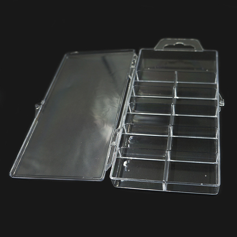 100 pieces of fake nails empty box 11 grid tool box decorative box plastic display box transparent acrylic in stock wholesale 100 pieces of fake nails empty box 11 grid tool box decorative box plastic display box transparent acrylic in stock wholesale