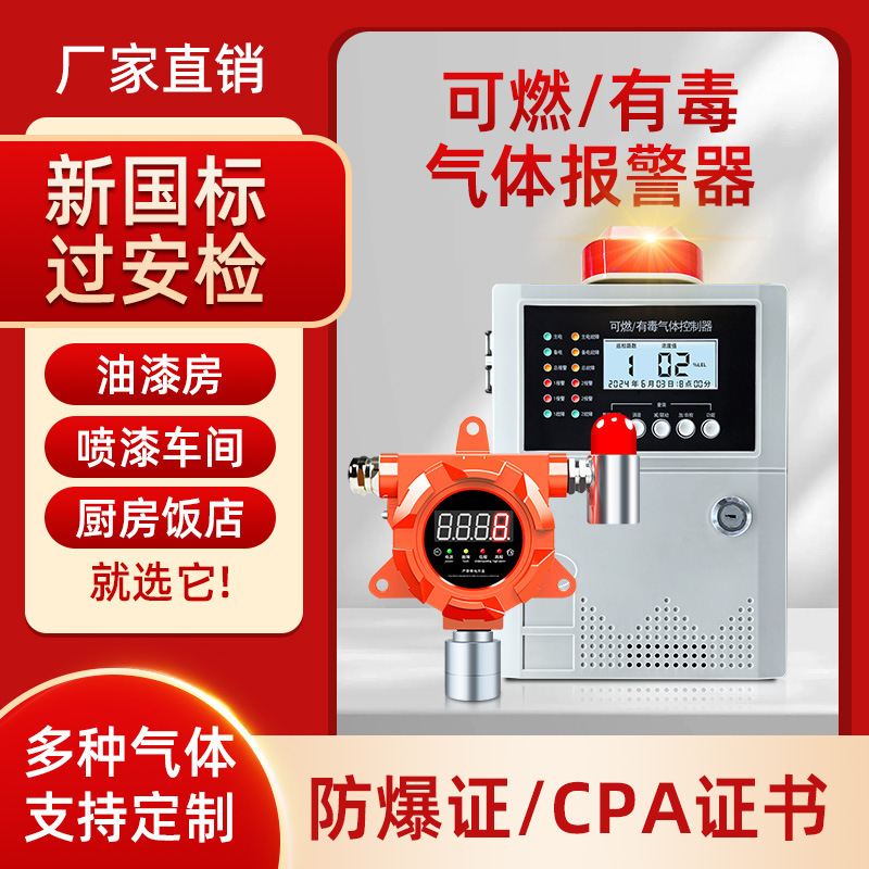 可燃性ガス検知器 工業用防爆音光酸素一酸化炭素検知器 有毒ガス警報器|undefined