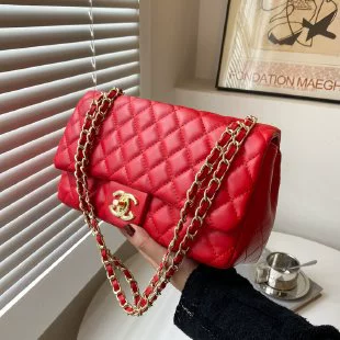 Высококачественная сумка на одно плечо с цепочным ремнем в стиле Chanel, элегантная цепная сумка