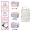 Pink-purple purple thermos, linen bag, 600 ml