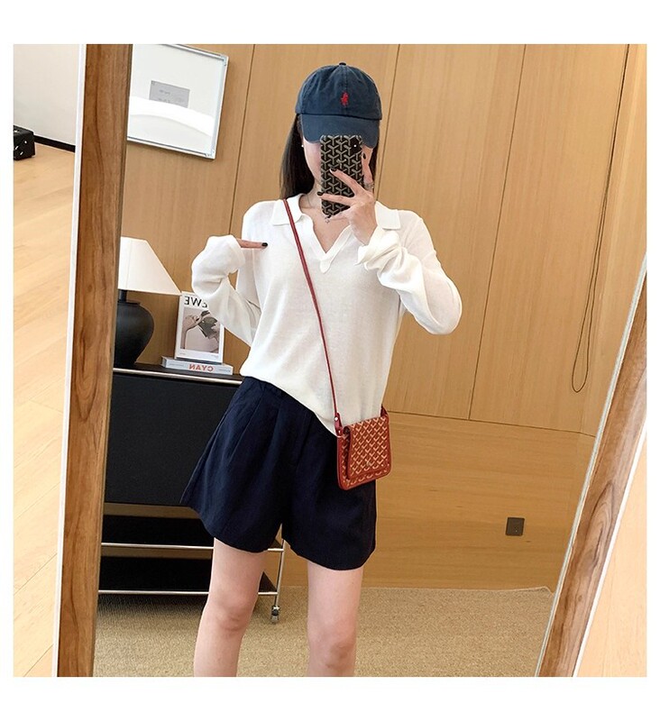 KS93老钱私服！凉感天丝亚麻polo领松弛防晒罩衫夏季透气上衣|undefined