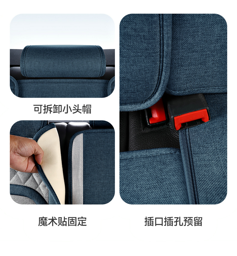 New car seat cushion, full-coverage linen seat cover, universal fabric seat cushion for all seasons, non-removable breathable seat cover