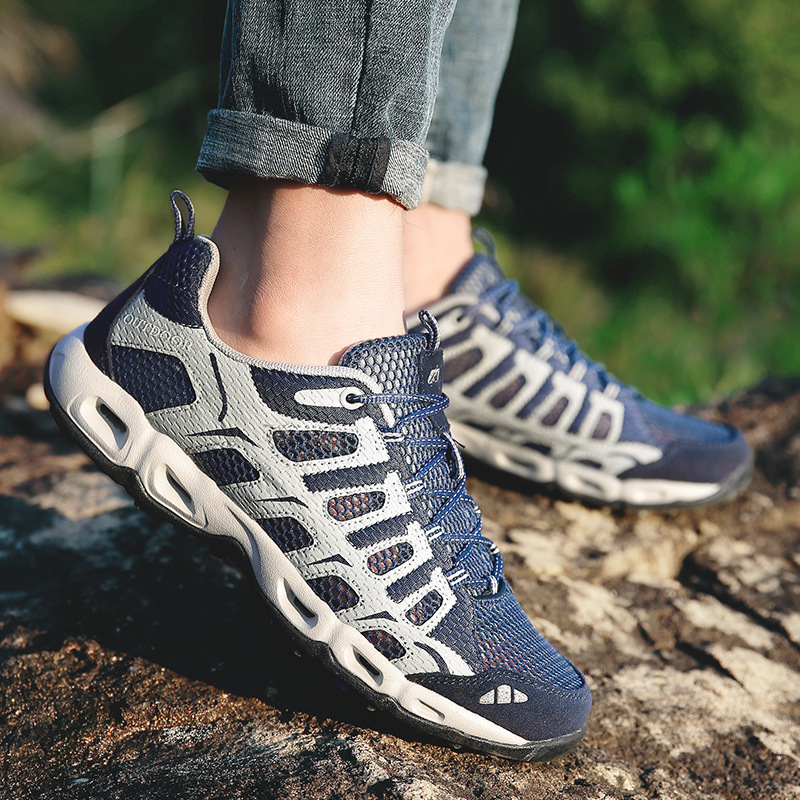 Cross border outdoors Hiking shoes Climbing shoes summer ventilation light Net surface gym shoes Climb Travel? gym shoes