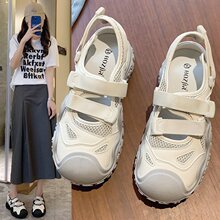 帅贝可溯溪鞋女镂空丑萌鞋女2026新款夏日系百搭透气运动凉鞋