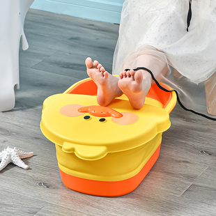 Children's Foot Bath Bucket Foldableable over the Calf Household Plastic Portable Foot Bath Bucket Cartoon Cute Foot Wind Source