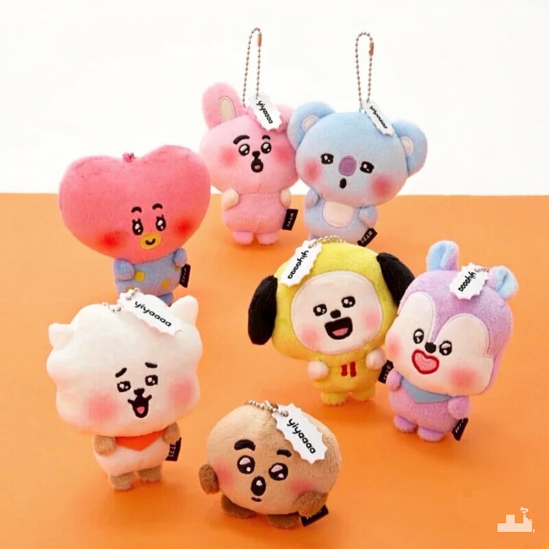 Korean Version Bt Series New Cartoon Heart-Shaped Yellow Dog Koala Squirrel White Sheep Bag Pendant Accessories Wholesale Korean Version Bt Series New Cartoon Heart-Shaped Yellow Dog Koala Squirrel White Sheep Bag Pendant Accessories Wholesale