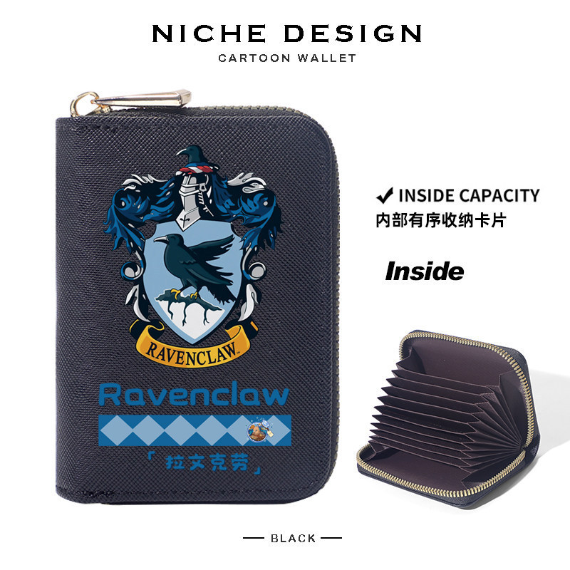 Harry Potter Collaboration Hogwarts Card Holder and Id Case, Compact and Portable Magic Academy Short Wallet with Multiple Card Slots Harry Potter Collaboration Hogwarts Card Holder and Id Case, Compact and Portable Magic Academy Short Wallet with Multiple Card Slots