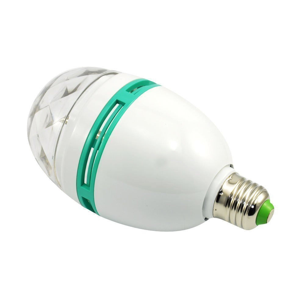 Bombilla LED giratoria multicolor, luz de escenario mini KTV, lámpara de ambiente para el hogar