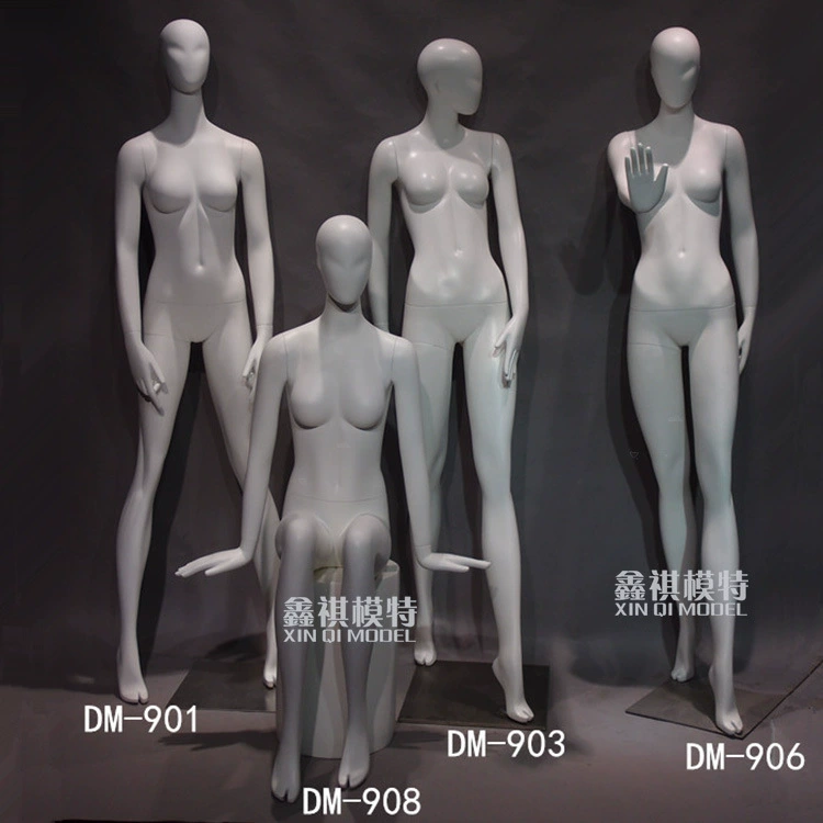 Манекен-стойка для демонстрации женской одежды из пластика, матовый белый, европейский стиль, для витрины магазина меховых изделий